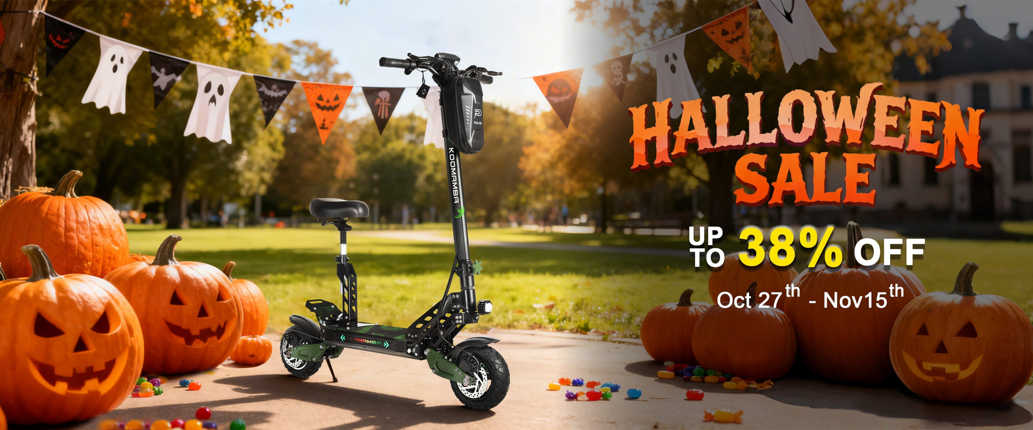 🎃 Halloween Sale Alert: ZU06 Electric Scooter – Up to 38% Off for a Spooktacular Ride!