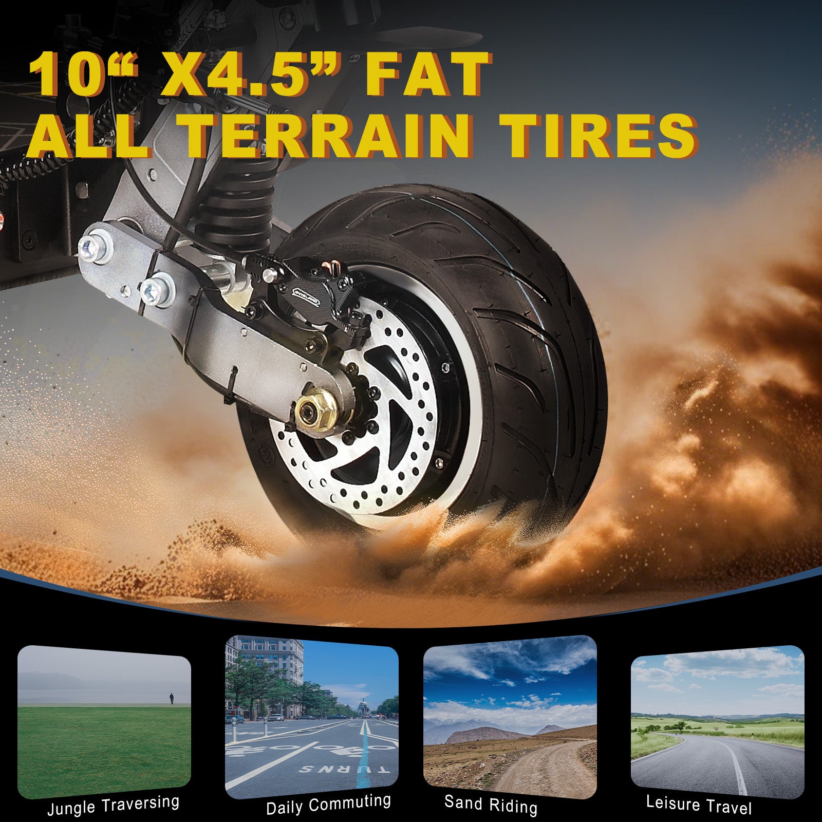 ZonDoo ZO01 Pro 6KW Fat Tire Electric Scooter 58MPH For Heavy Duty Adults