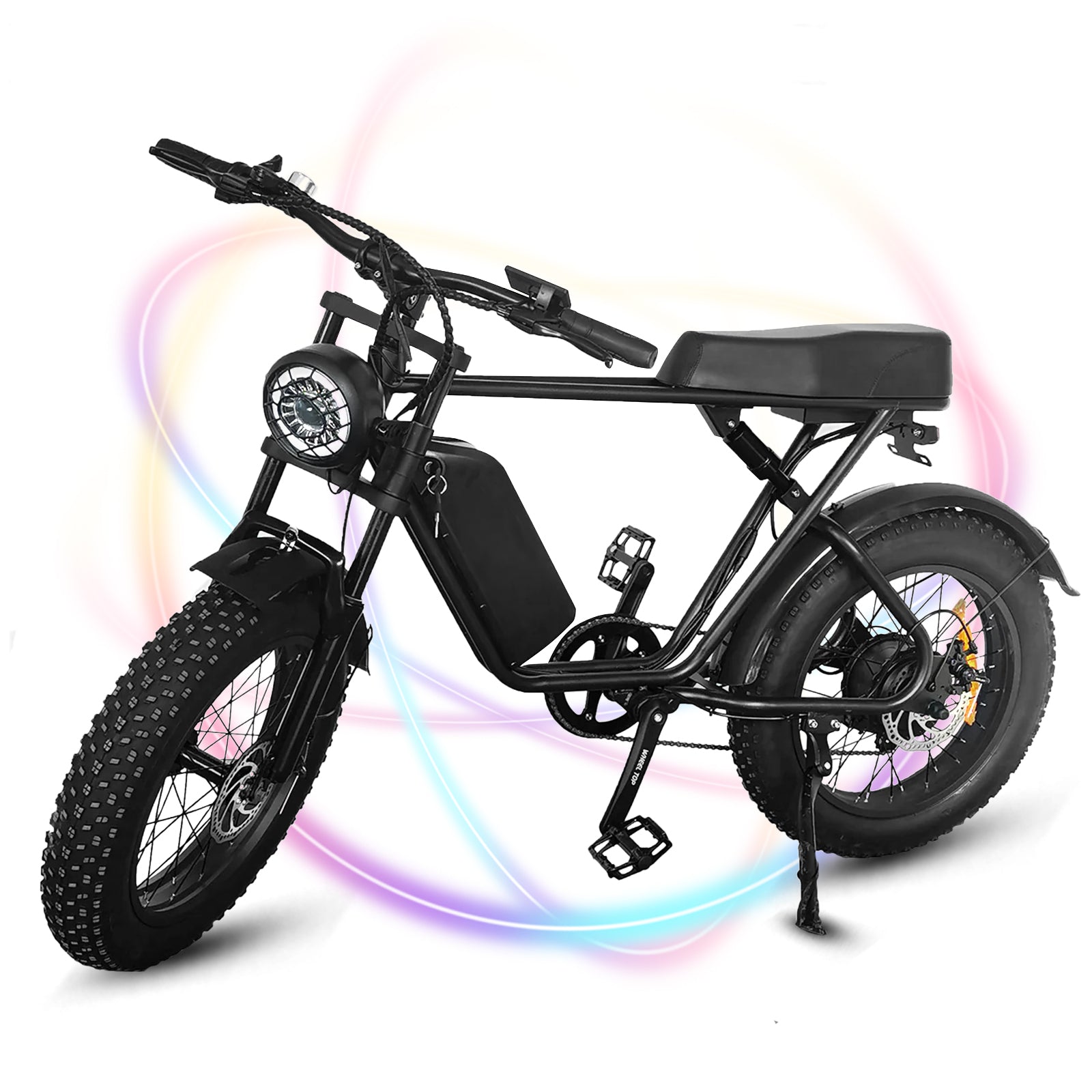 20Inch Fat Tyres Mountain Bike Electric Bicycle Snow Bike e-bike 1000W USA / Tan 20Inch Fat Tyres Mountain Bike Electric Bicycle Snow Bike e-bike 1000W USA / Tan