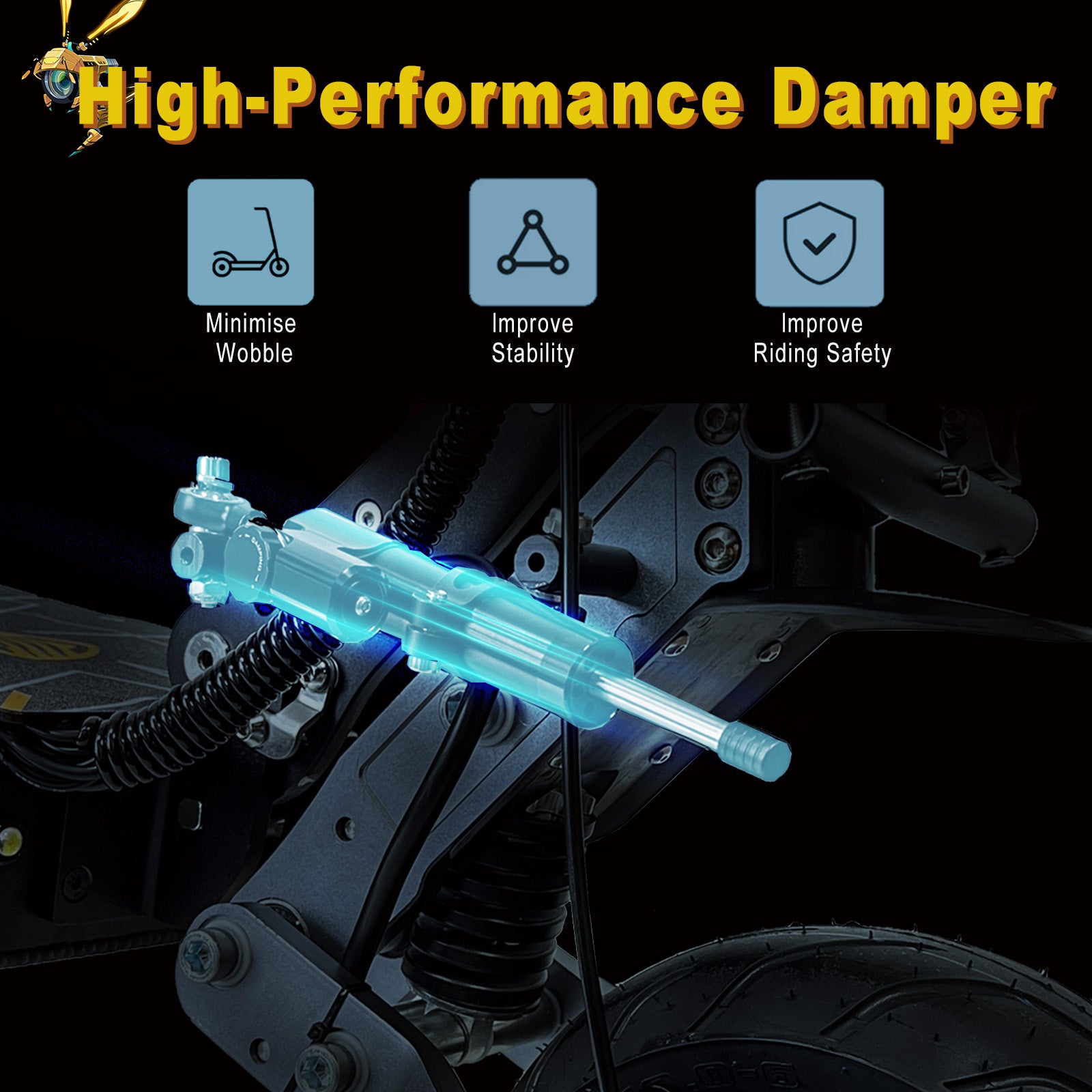 ZonDoo ZO01 Pro 6KW Fat Tire Electric Scooter 58MPH For Heavy Duty Adults