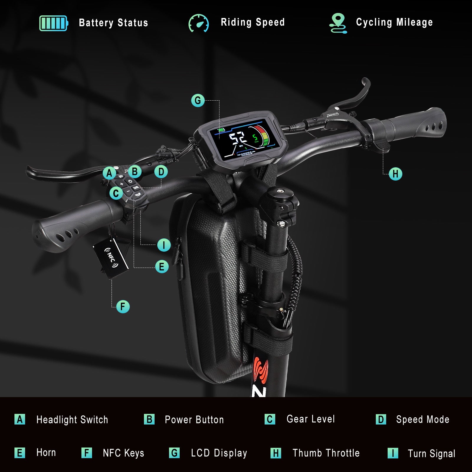 ZonDoo ZO03 Plus with Big Screen & Damper 56MPH Fast 6000W Dual Motors 60 Miles Scooter with seat
