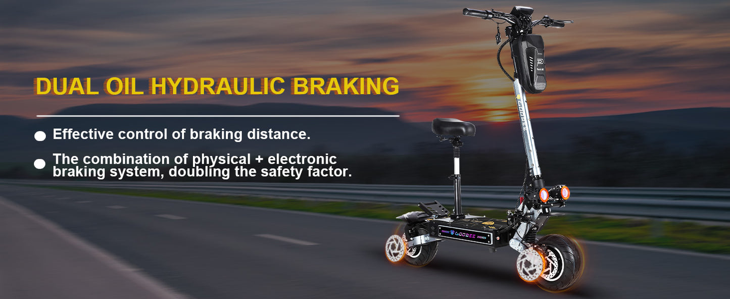 ZonDoo ZO01 PRO Scooter électrique 3000W Dual Drive 60V 38AH