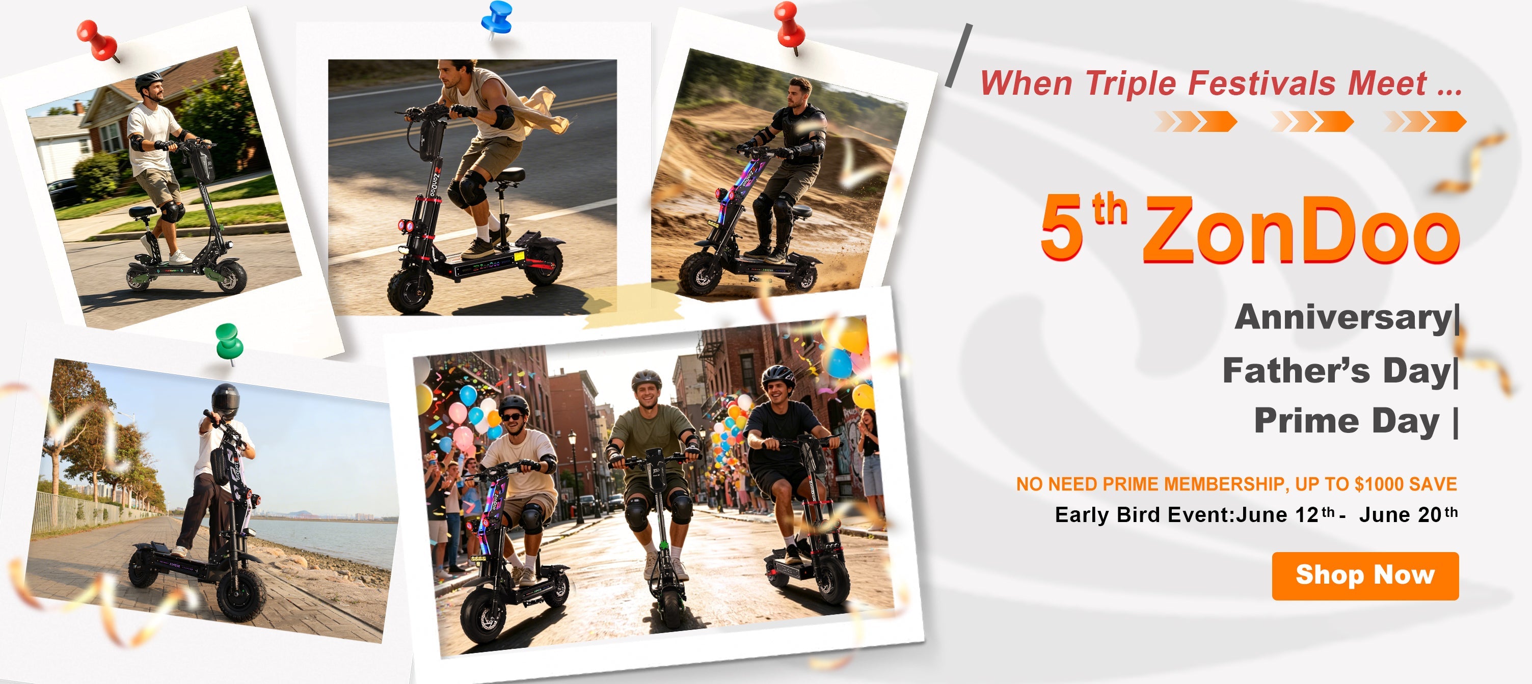 Triple Festival & 5th Anniversary Early Bird Sale | Father’s Day + Prime Day Special Offers!