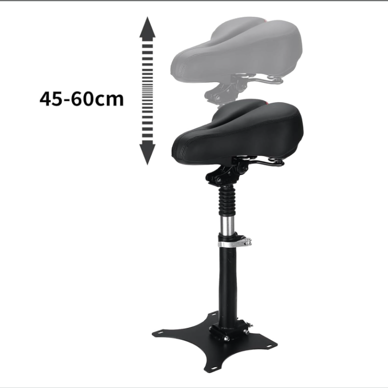Asiento de sillín para patinete eléctrico, profesional, transpirable, 43-60cm, ajustable, cojín para silla plegable que absorbe los golpes 