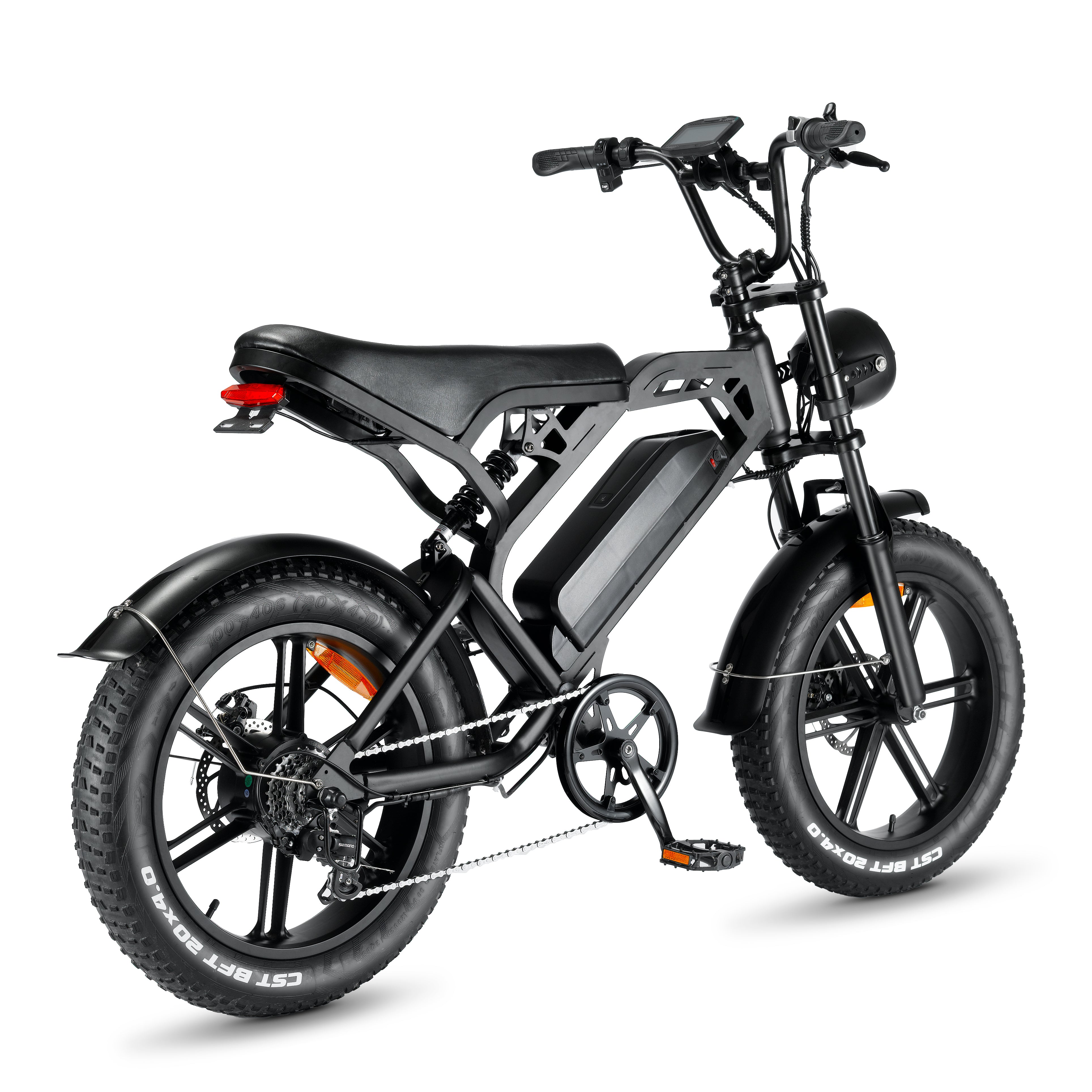 ZonDoo 750W Electric Bicycle 27MPH 48V15Ah Battery with 20'' Fat Tyres
