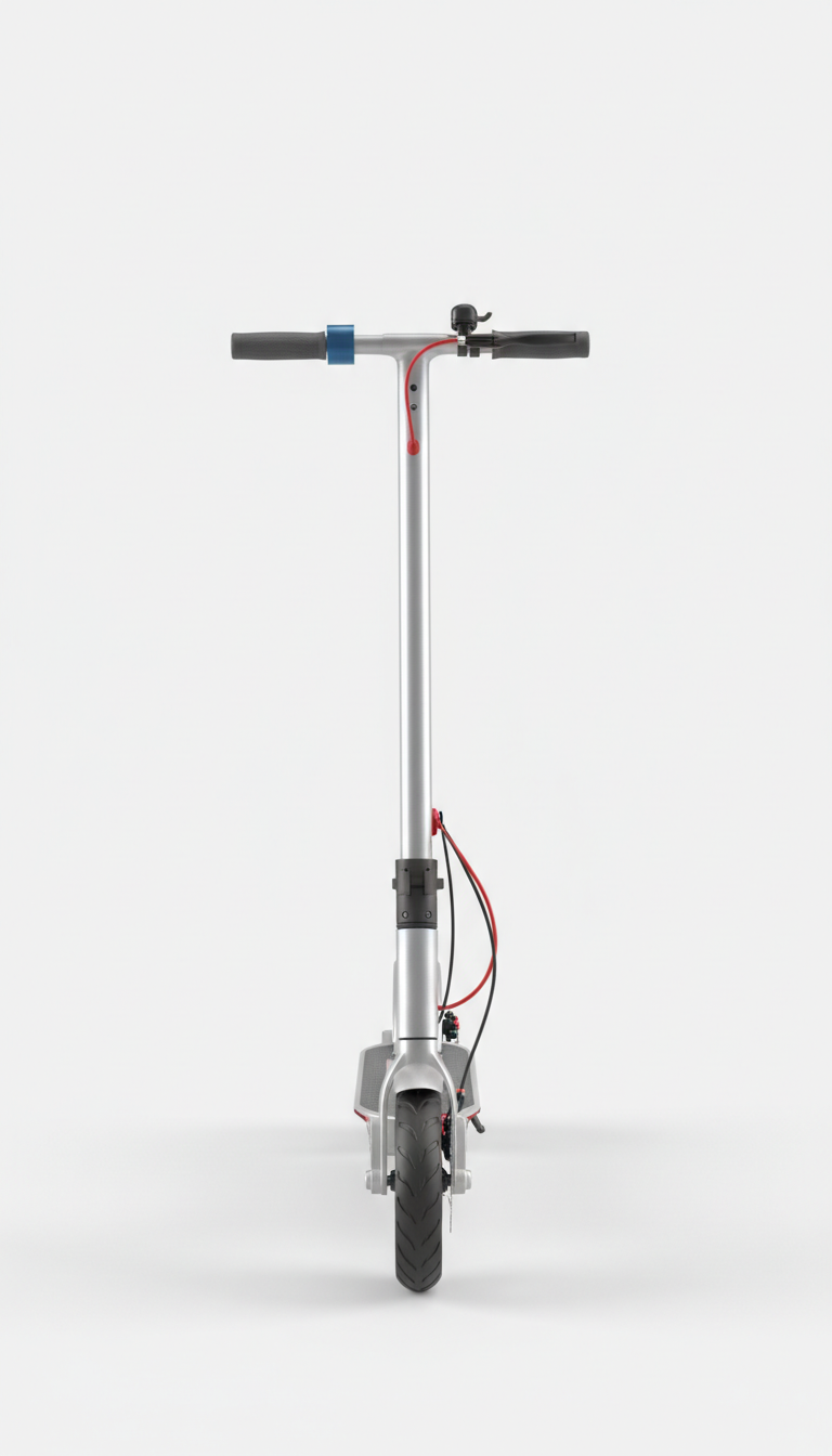 Aluminum Silver foldable scooter