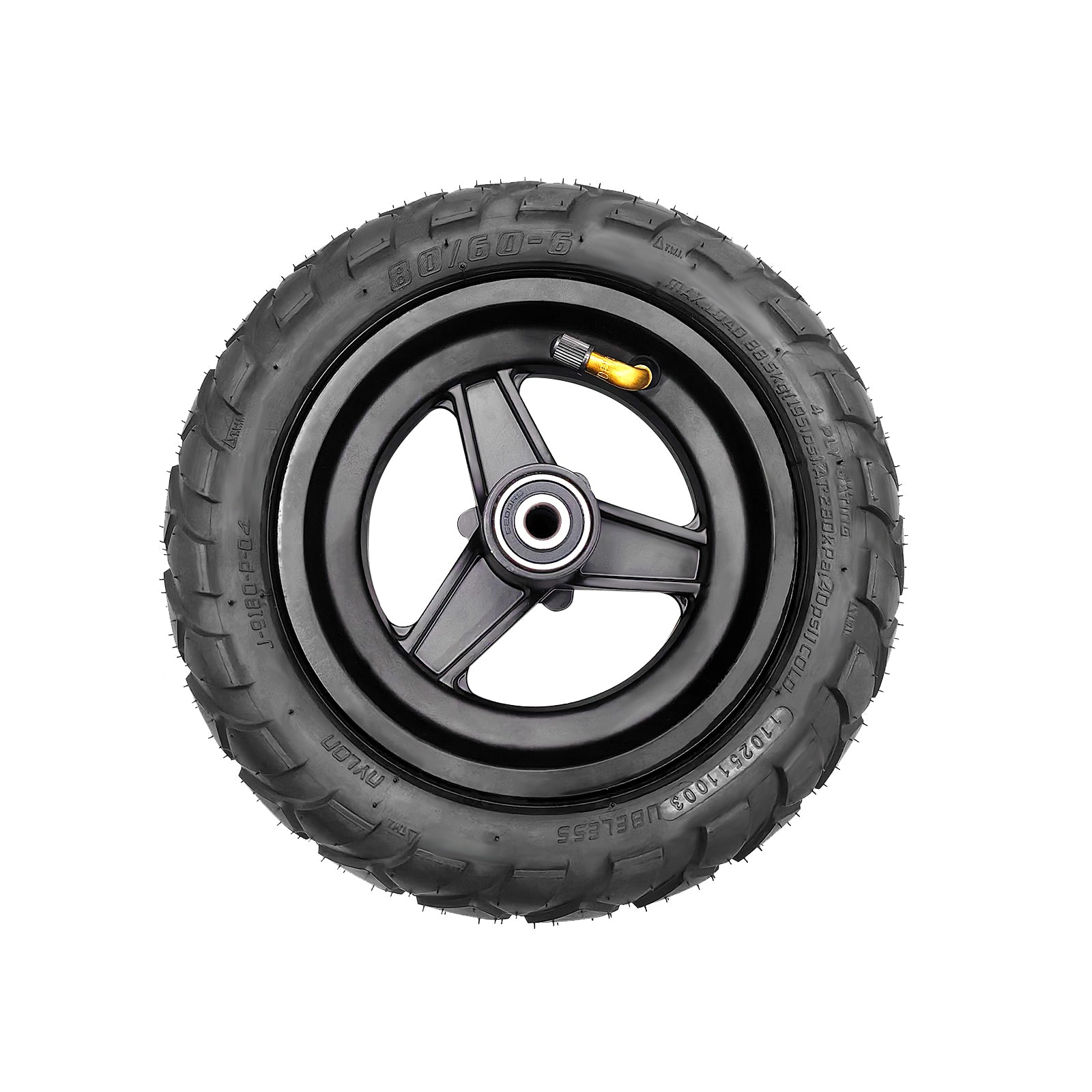 ZU06 1200W Electric Scooter Front Hub Tire / Rear Motor Tubeless Tire
