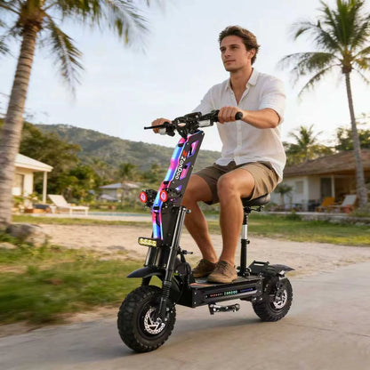 ZonDoo Roadhitter 13 pouces 72 V 8000 W Scooter électrique 110 KM/H 135 KM Gamme