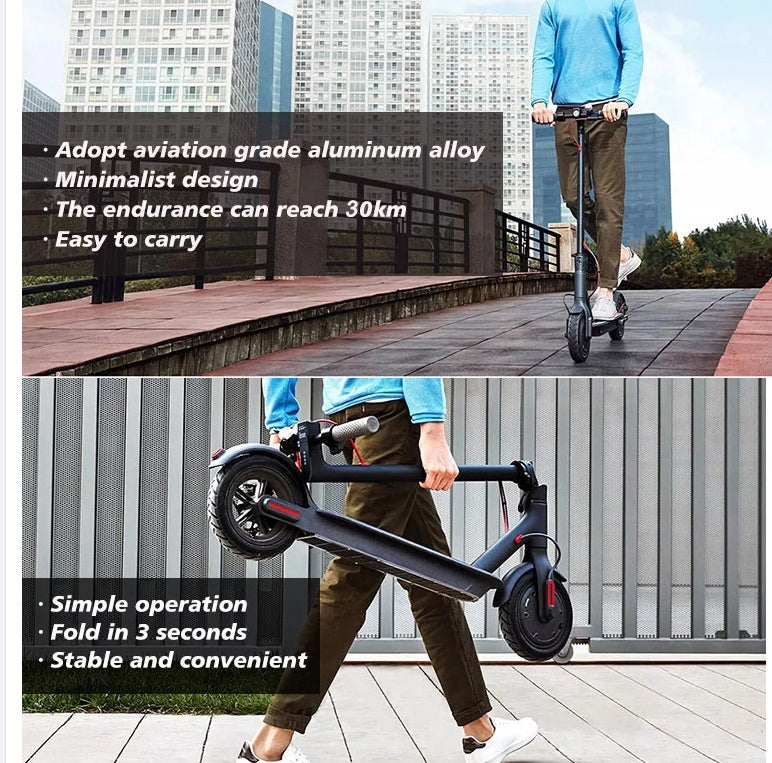 Electric Scooter for Adults, Up to 19 Miles Range, 19 Mph Folding Commute  E-Scooter with 8.5 Solid Tires, Dual Braking System and App Control …
